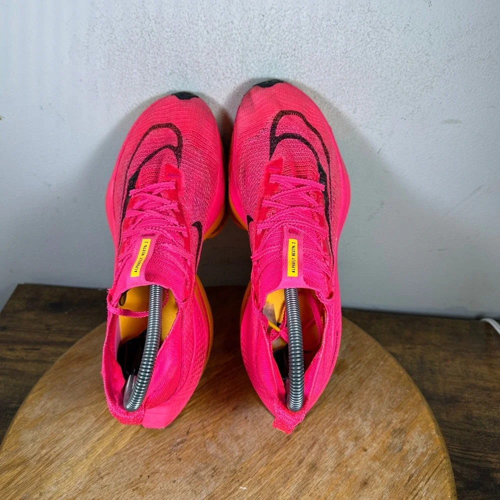Nike Alphafly Next% 2 Women's Pink Yellow Running Shoes DN3559-600 Size 8.5